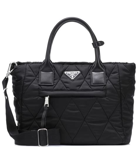 prada black bakcpack|Prada nylon tote bag black.